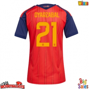 Spain Mikel Oyarzabal #21 Replica Home Stadium Shirt for Women World Cup 2026 Short Sleeve